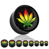 Plug acrylique logo cannabis