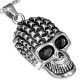 Pendentif gothique 53 - Crâne petits carrés