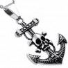 Pendentif gothique 54 - Ancre avec crâne