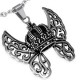 Pendentif gothique 55 - Couronne et ailes