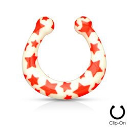 Faux-piercing septum acry étoiles (46)