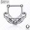 Piercing septum 63 - Fleur et feuilles