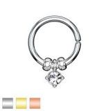Piercing micro-bcr 147 - Cristal rond pendant