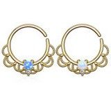 Piercing micro-bcr 155 - Gold-ip vintage opale