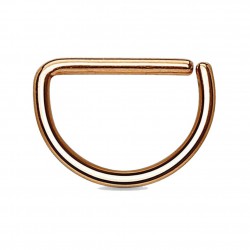 Piercing septum ou hélix 73 - Gold-ip rose