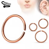 Anneau 0,8mm à 1,2mm - Gold-ip simple rose