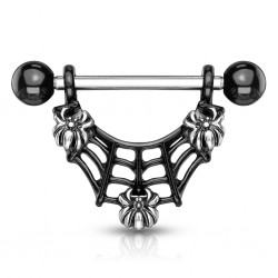 Piercing téton araignée noire (52)