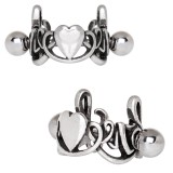 Piercing hélix 170 - Coeur motifs celtiques