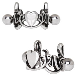 Piercing hélix 170 - Coeur motifs celtiques