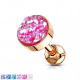 Piercing Cartilage Oreille Hélix étoile En Acier Chirurgical Or Rose
