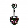 Piercing nombril coeur 76 - Haut et bas pétrole