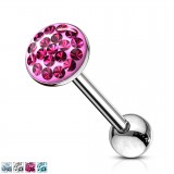 Piercing langue 54a - Férido rond plat