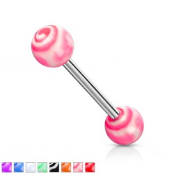 Piercing de langue UV 70 - Curly