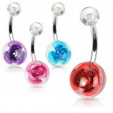 Piercing nombril UV 02 - Flower deluxe