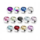 Boules avec strass 1,2mm
