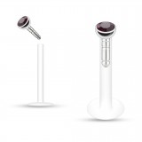 Piercing micro-labret PTFE 02 - Strass in