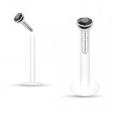 Piercing micro-labret PTFE 02 - Strass in