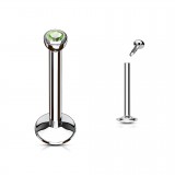 Piercing micro-labret 17 - Strass in