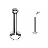 Piercing micro-labret 17 - Strass in