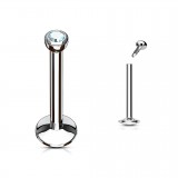 Piercing micro-labret 17 - Strass in