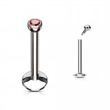 Piercing micro-labret 17 - Strass in