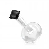 Piercing micro-labret PTFE 18 - Strass losange
