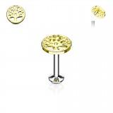 Piercing micro-labret 28 - Arbre de vie