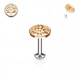 Piercing micro-labret 28 - Arbre de vie