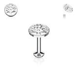 Piercing micro-labret 28 - Arbre de vie
