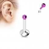 Piercing micro-labret 33 - PVD boule screw in