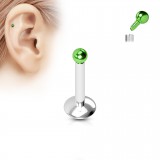 Piercing micro-labret 33 - PVD boule screw in