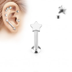 Piercing micro-labret 15 - étoile screw in