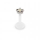 Piercing micro-labret PTFE 11 - Flower