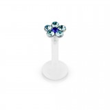 Piercing micro-labret PTFE 11 - Flower