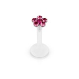 Piercing micro-labret PTFE 11 - Flower