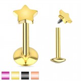 Piercing micro-labret 47 - PVD étoile