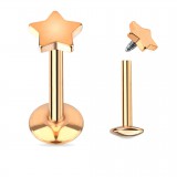 Piercing micro-labret 47 - PVD étoile
