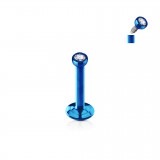 Piercing micro-labret 45 - PVD strass trans