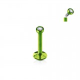 Piercing micro-labret 45 - PVD strass trans