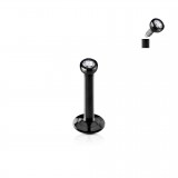 Piercing micro-labret 45 - PVD strass trans