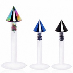 Piercing micro-labret PTFE 65 - PVD pointe