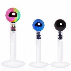 Piercing micro-labret PTFE 66 - PVD boule