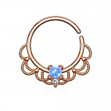 Piercing micro-bcr 154 - PVD rose vintage opale