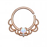 Piercing micro-bcr 154 - PVD rose vintage opale