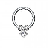 Piercing micro-bcr 147 - Cristal rond pendant