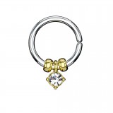Piercing micro-bcr 147 - Cristal rond pendant
