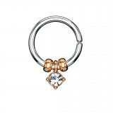 Piercing micro-bcr 147 - Cristal rond pendant