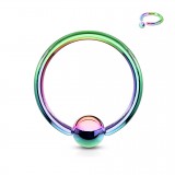 Piercing anneau BCR PVD O,8 ou 1mm