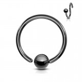 Piercing anneau 1,6mm 116 - PVD 1 bord attaché