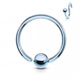 Piercing anneau 1,6mm 116 - PVD 1 bord attaché